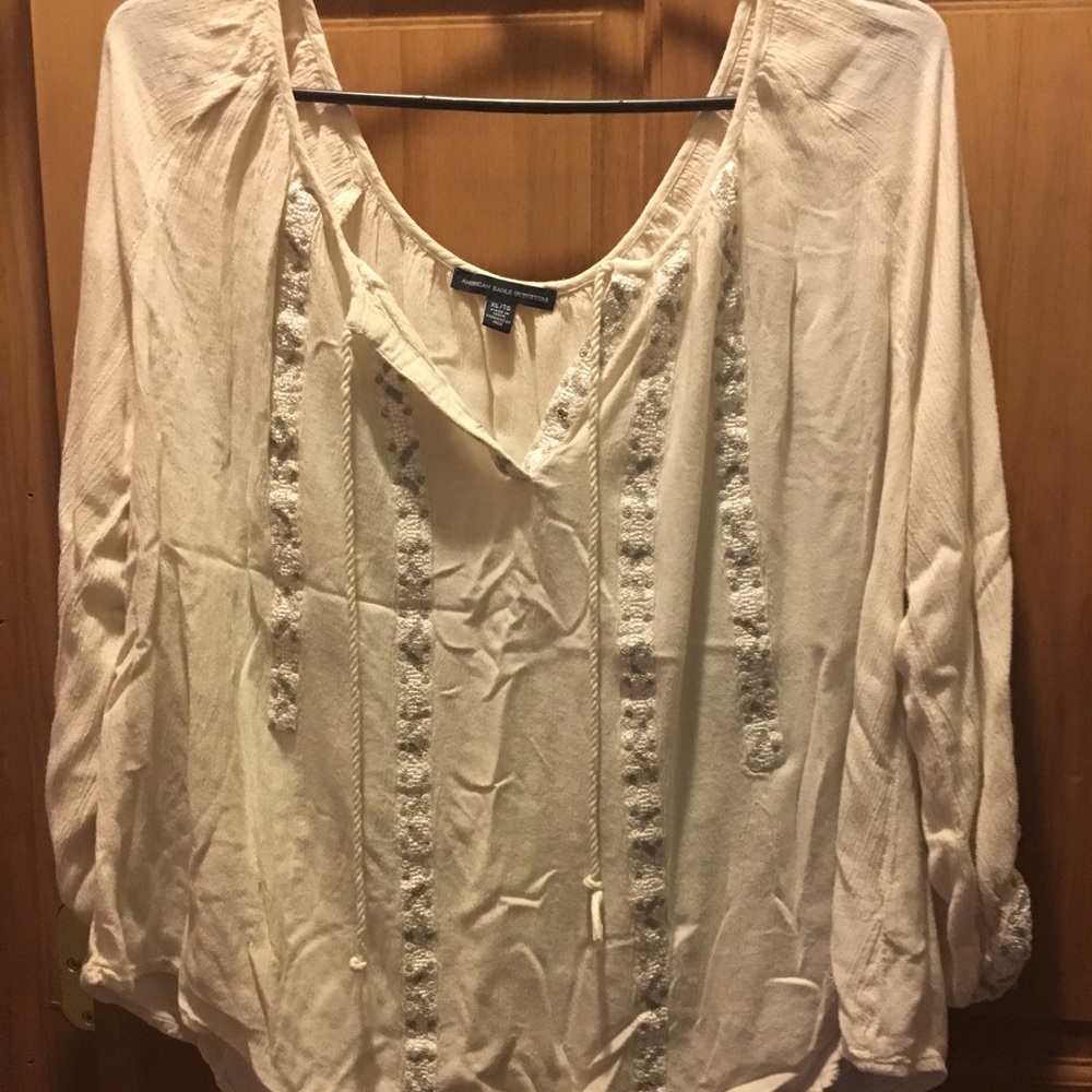 American Eagle peasant top